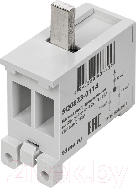 Изображение товара Клемма TDM Распределительная на DIN-рейку КР-125 / SQ0823-0114