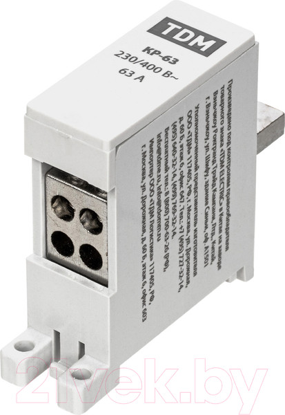 Изображение товара Клемма TDM Распределительная на DIN-рейку КР-63 / SQ0823-0112