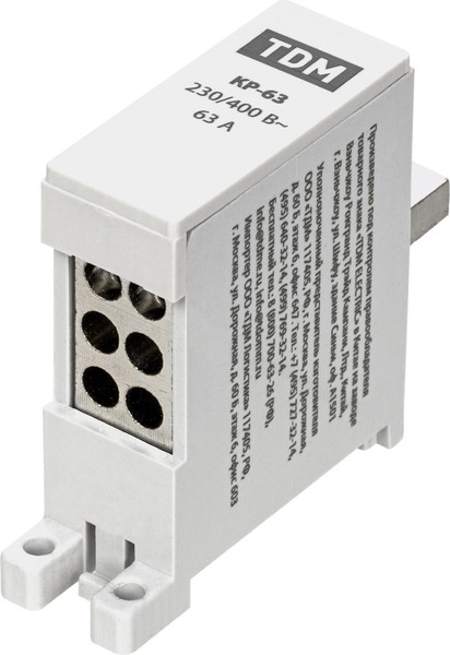 Изображение товара Клемма TDM Распределительная на DIN-рейку КР-63 / SQ0823-0113
