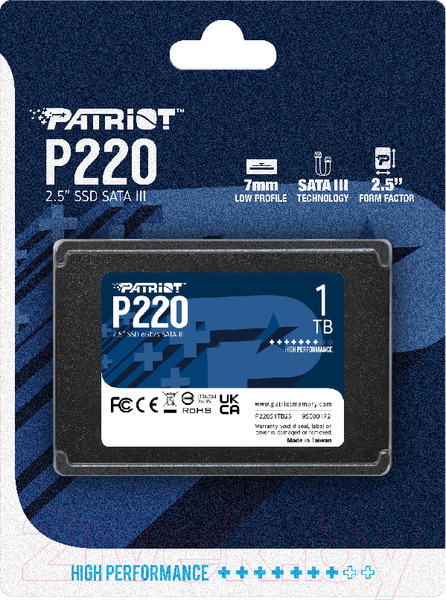 Изображение товара SSD диск Patriot P220 1TB (P220S1TB25)