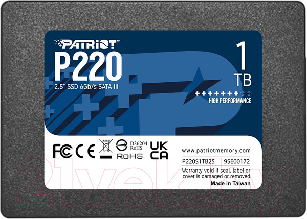 Изображение товара SSD диск Patriot P220 1TB (P220S1TB25)