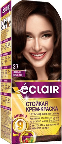 Изображение товара Крем-краска для волос Eclair 3.7 (черный шоколад)