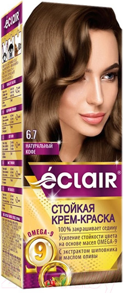 Изображение товара Крем-краска для волос Eclair 6.7 (натуральный кофе)