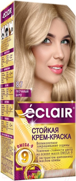 Изображение товара Крем-краска для волос Eclair 8.7 (песчаный берег)