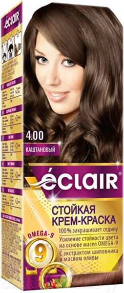 Изображение товара Крем-краска для волос Eclair 4.00 (каштановый)