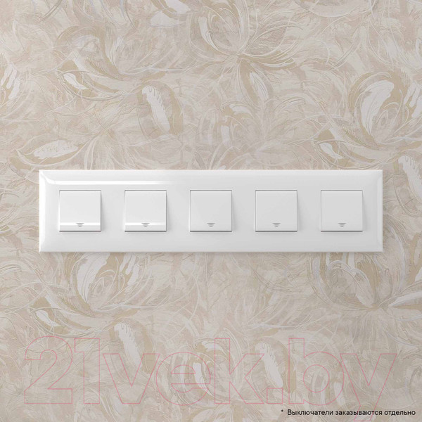 Изображение товара Рамка для выключателей и розеток DKC Avanti / 4400900 (белое облако)