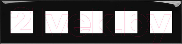 Изображение товара Рамка для выключателей и розеток DKC Avanti / 4402900 (черный квадрат)