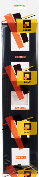 Изображение товара Рамка для выключателей и розеток DKC Avanti / 4402900 (черный квадрат)