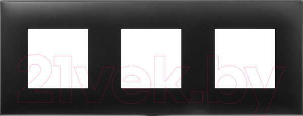 Изображение товара Рамка для выключателей и розеток DKC Avanti / 4412906 (черный матовый)