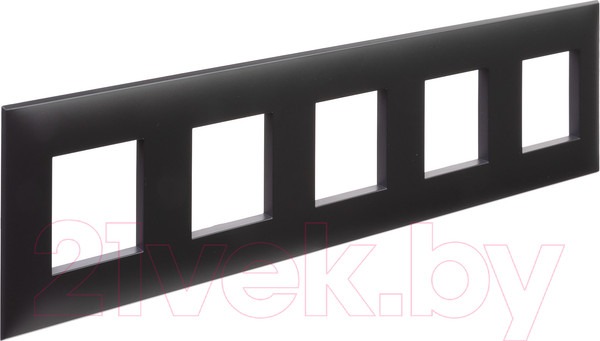 Изображение товара Рамка для выключателей и розеток DKC Avanti / 4412900 (черный матовый)