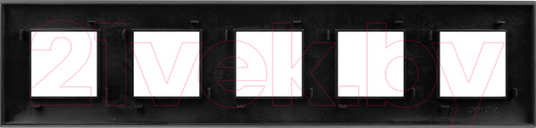 Изображение товара Рамка для выключателей и розеток DKC Avanti / 4412900 (черный матовый)