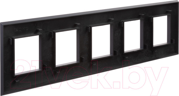 Изображение товара Рамка для выключателей и розеток DKC Avanti / 4412900 (черный матовый)