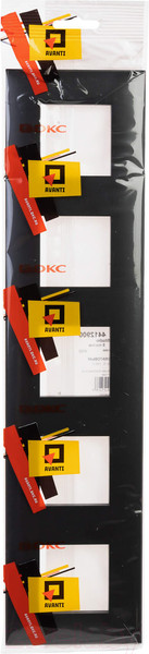 Изображение товара Рамка для выключателей и розеток DKC Avanti / 4412900 (черный матовый)