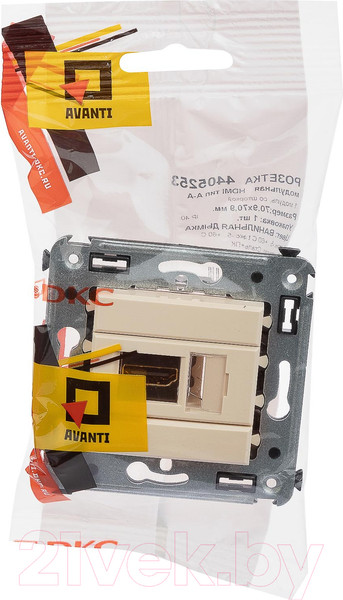 Изображение товара Розетка DKC Avanti / 4405253 (ванильная дымка)