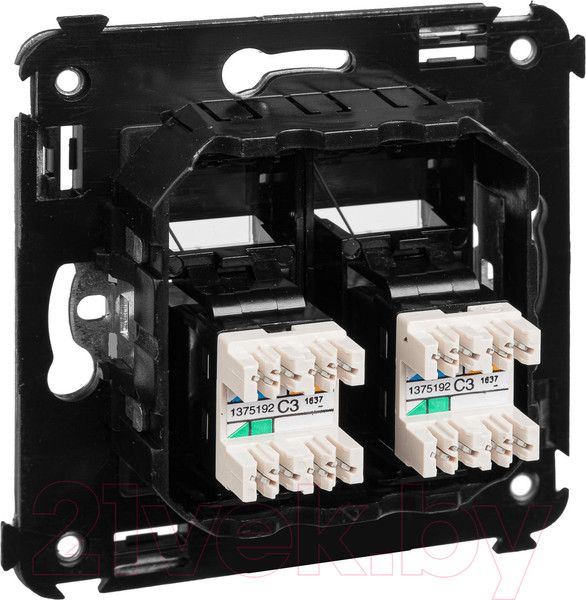 Изображение товара Розетка DKC Avanti RJ-12 / 4402314 (черный квадрат)