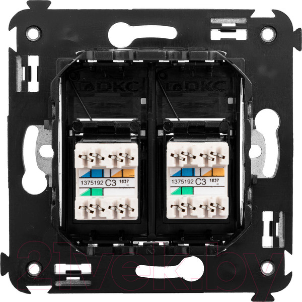 Изображение товара Розетка DKC Avanti RJ-12 / 4402314 (черный квадрат)