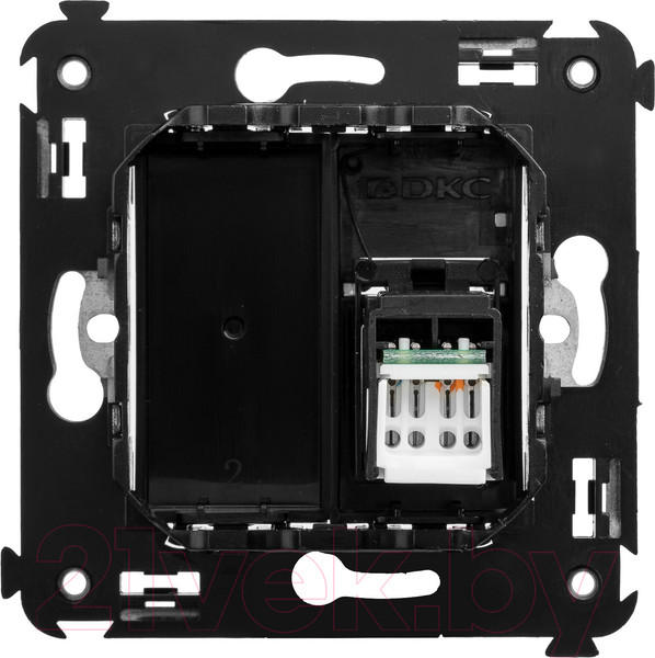 Изображение товара Розетка DKC Avanti RJ-45 / 4402463 (черный квадрат)