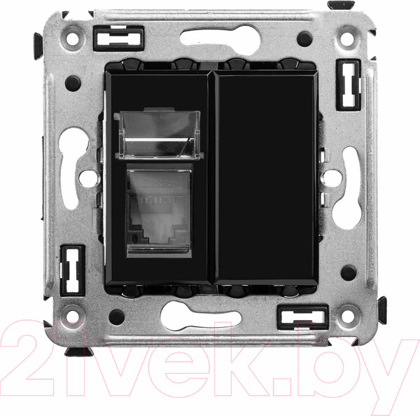 Изображение товара Розетка DKC Avanti RJ-45 / 4402463 (черный квадрат)