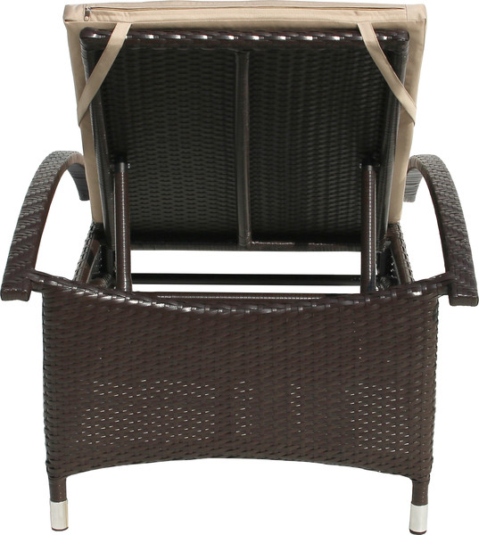 Изображение товара Шезлонг Garden Story Мальта-2 / M002-2023 (ротанг искусственный коричневый/бежевый)