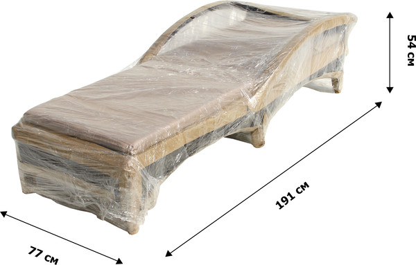 Изображение товара Шезлонг Garden Story Мальта-2 / M002-2023 (ротанг искусственный коричневый/бежевый)