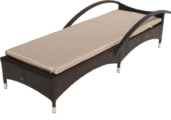 Изображение товара Шезлонг Garden Story Мальта-2 / M002-2023 (ротанг искусственный коричневый/бежевый)
