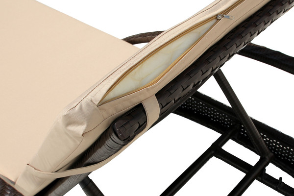 Изображение товара Шезлонг Garden Story Мальта-2 / M002-2023 (ротанг искусственный коричневый/бежевый)