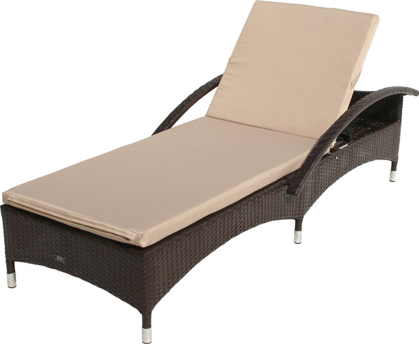 Изображение товара Шезлонг Garden Story Мальта-2 / M002-2023 (ротанг искусственный коричневый/бежевый)