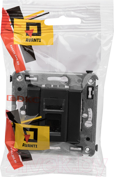 Изображение товара Розетка DKC Avanti RJ-12 / 4412313 (черный матовый)