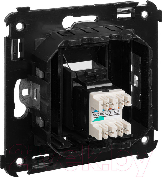 Изображение товара Розетка DKC Avanti RJ-12 / 4412313 (черный матовый)