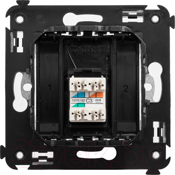 Изображение товара Розетка DKC Avanti RJ-12 / 4412313 (черный матовый)