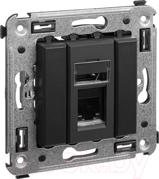 Изображение товара Розетка DKC Avanti RJ-12 / 4412313 (черный матовый)