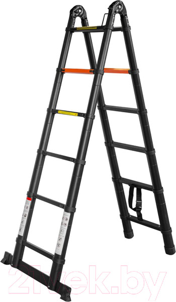 Изображение товара Телескопическая лестница RockForce RF-UP190-M