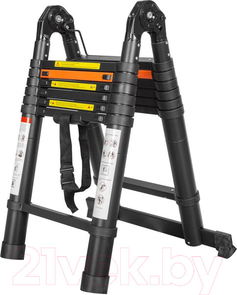 Изображение товара Телескопическая лестница RockForce RF-UP220-M