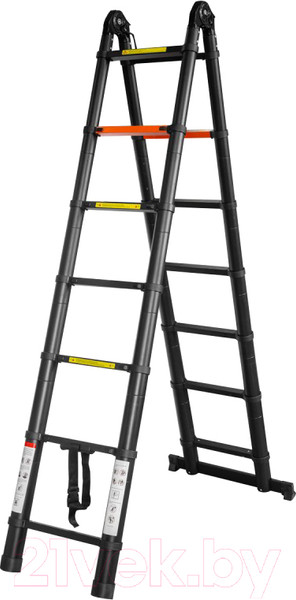 Изображение товара Телескопическая лестница RockForce RF-UP220-M