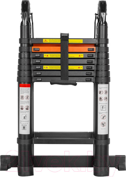 Изображение товара Телескопическая лестница RockForce RF-UP250-M