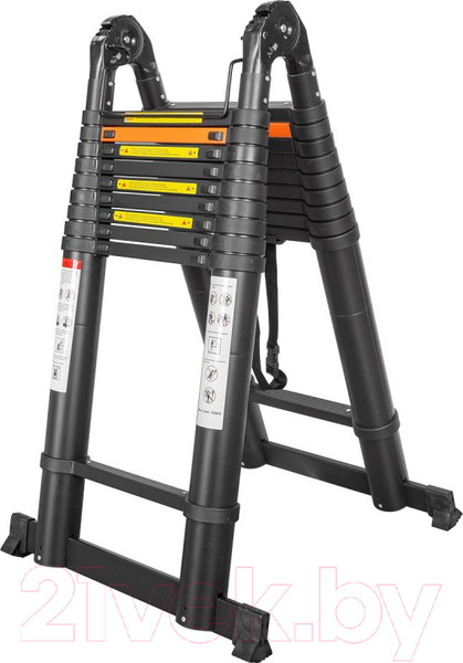 Изображение товара Телескопическая лестница RockForce RF-UP400-M
