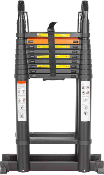 Изображение товара Телескопическая лестница RockForce RF-UP400-M