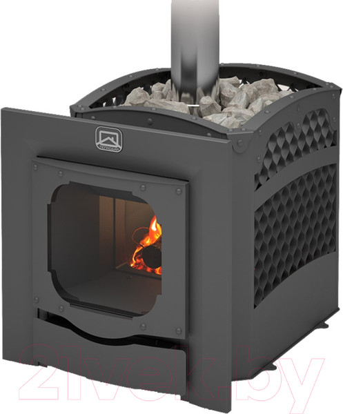 Изображение товара Печь-каменка Теплодар Былина-Сетка-12Ч Панорама 1.2 (без двери)