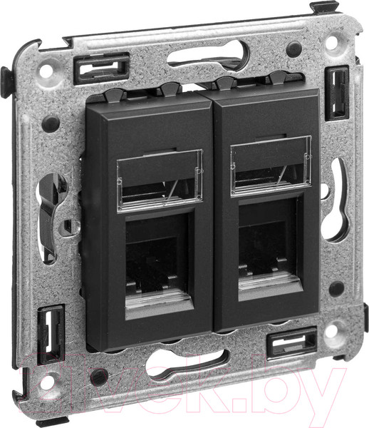 Изображение товара Розетка DKC Avanti RJ-12 / 4412314 (черный матовый)