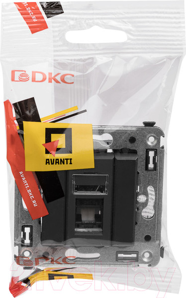 Изображение товара Розетка DKC Avanti RJ-45 / 4412463 (черный матовый)