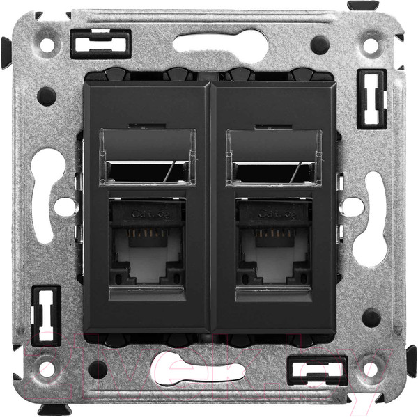 Изображение товара Розетка DKC Avanti RJ-45 / 4412464 (черный матовый)