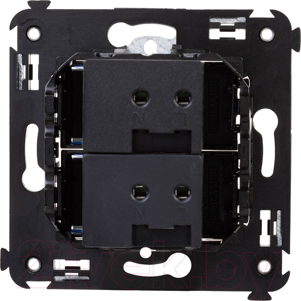 Изображение товара Розетка DKC Avanti USB / 4402543 (черный квадрат)