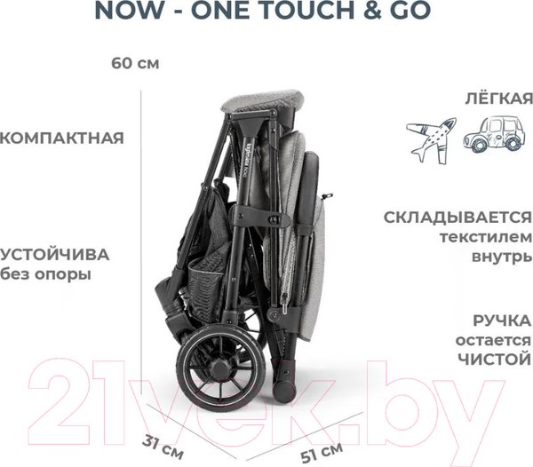 Изображение товара Детская прогулочная коляска Inglesina Now / AG84P0SSBRU (Splash Blue)