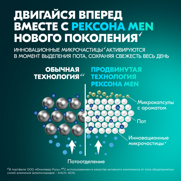 Изображение товара Антиперспирант шариковый Rexona Men Ультраневидимый (50мл)