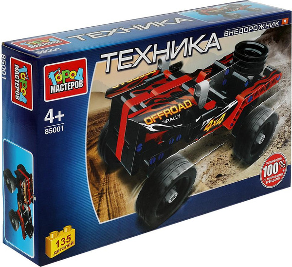 Изображение товара Конструктор Город мастеров Джип / 85001-KY (135эл)