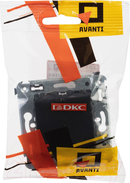 Изображение товара Выключатель DKC Avanti 4402104 (черный квадрат)