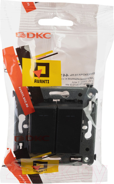 Изображение товара Выключатель DKC Avanti 4412104 (черный матовый)