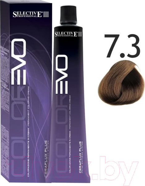 Изображение товара Крем-краска для волос Selective Professional Colorevo 7.3 / 84073 (100мл, блондин золотистый)