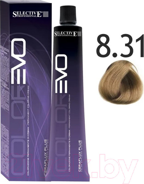 Изображение товара Крем-краска для волос Selective Professional Colorevo 8.31 / 84831 (100мл, светлый блондин гавана)