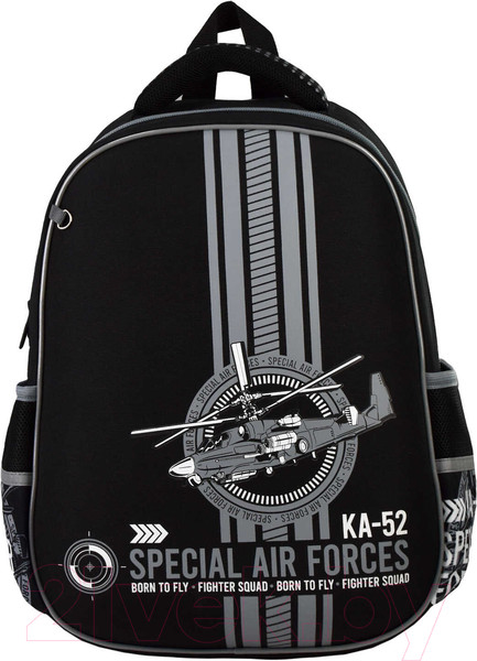 Изображение товара Школьный рюкзак Феникс+ Вертолет / 62980